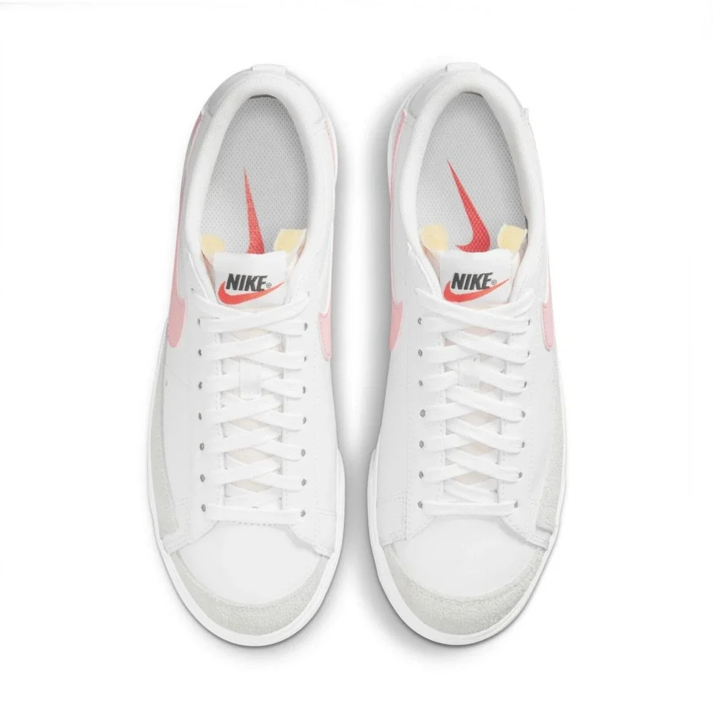 Nike Blazer Platform Low Womens 8.5 White Pink Glaze walking‎ shoes US Size